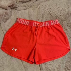 Hot pink Under Amour shorts